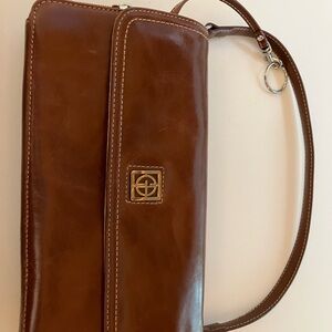 Giani Bernini Brown Leather Clutch